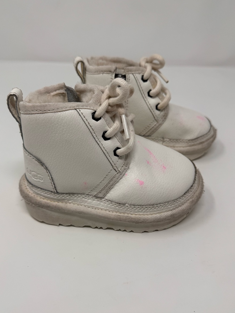 Baby Ugg boots, size 6, leather, shearling, warm, winter, classic, sneaker